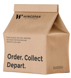 WINGSPAN branded meal delivery bag